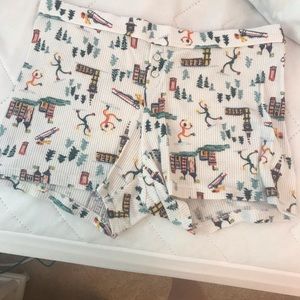 Holiday PJ shorts